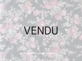 19世紀末 アンティーク  ファブリック 薔薇　55×165 cm