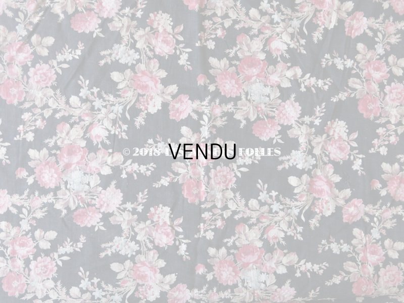 画像6: 19世紀末 アンティーク  ファブリック 薔薇　55×165 cm