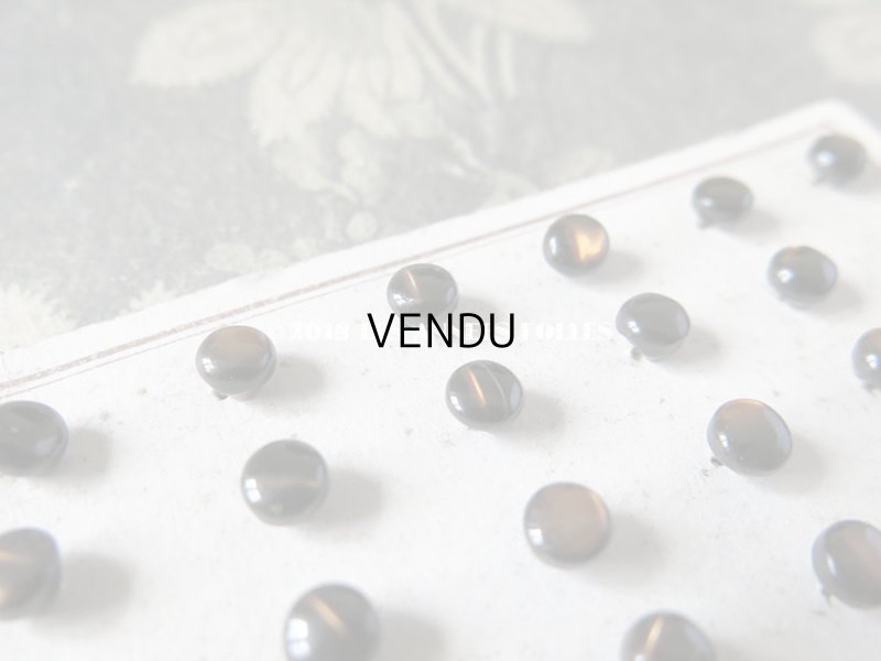 画像3: アンティーク ドール用 5mm マザーオブパール製 ボタン シェルボタン ブラウン 6ピースのセット