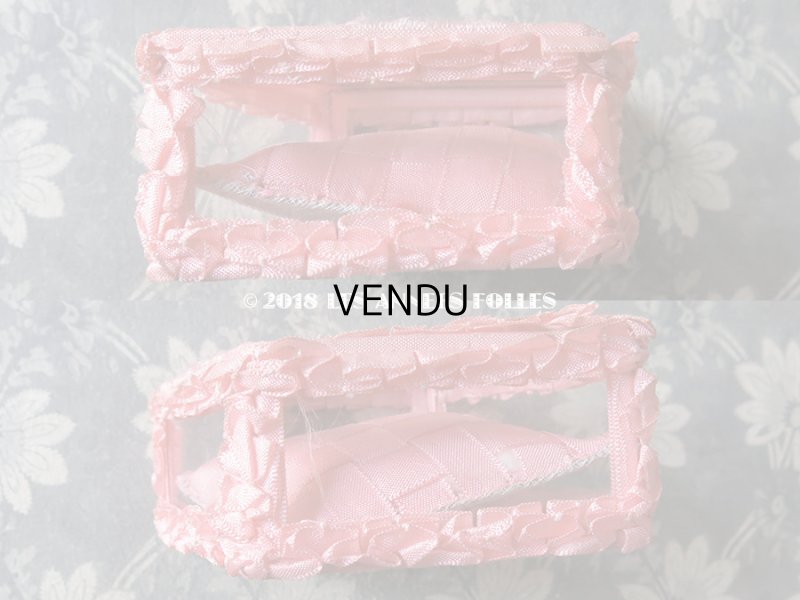 画像8: アンティーク ジュエリーボックス リボンワーク ピンクのクッション