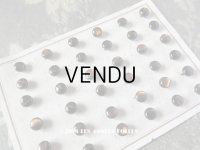 アンティーク ドール用 5mm マザーオブパール製 ボタン シェルボタン ブラウン 6ピースのセット