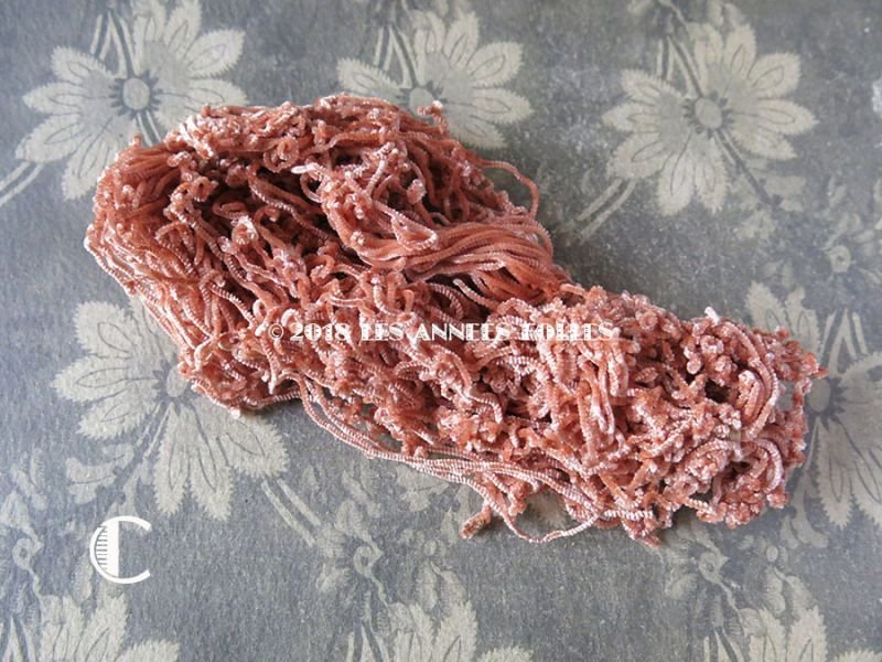 画像6: 1920年代 アンティーク  刺繍用 シルクベルベットの紐  シルク製 シェニール糸 シュニーユ糸