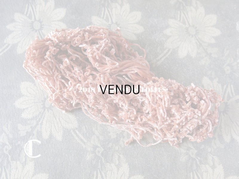 画像6: 1920年代 アンティーク  刺繍用 シルクベルベットの紐  シルク製 シェニール糸 シュニーユ糸