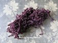 画像1: 1920年代 アンティーク  刺繍用 シルクベルベットの紐  シルク製 深紫 シェニール糸 シュニーユ糸 (1)