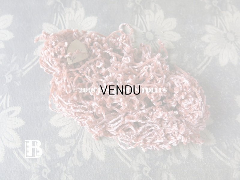 画像4: 1920年代 アンティーク  刺繍用 シルクベルベットの紐  シルク製 シェニール糸 シュニーユ糸