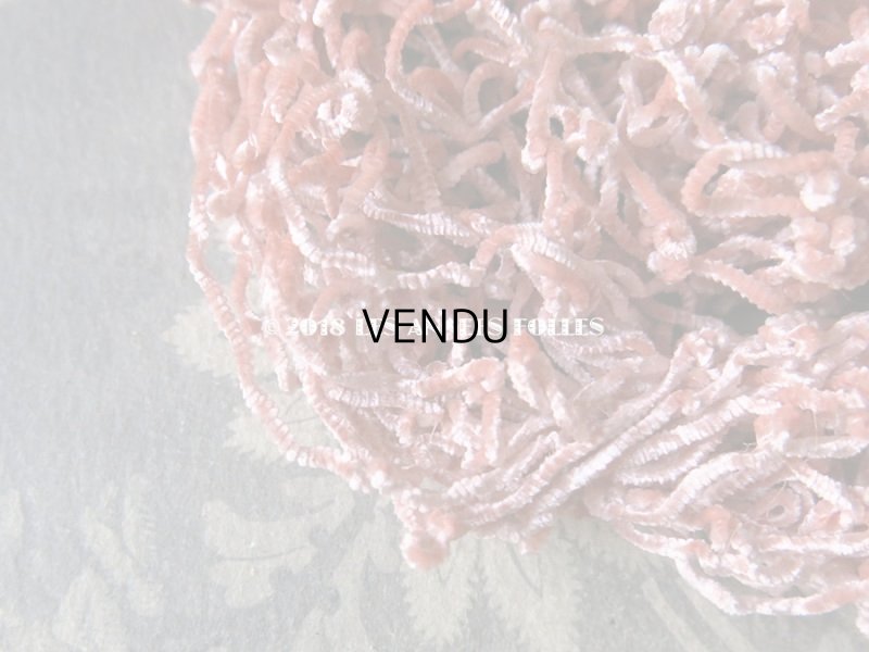 画像5: 1920年代 アンティーク  刺繍用 シルクベルベットの紐  シルク製 シェニール糸 シュニーユ糸