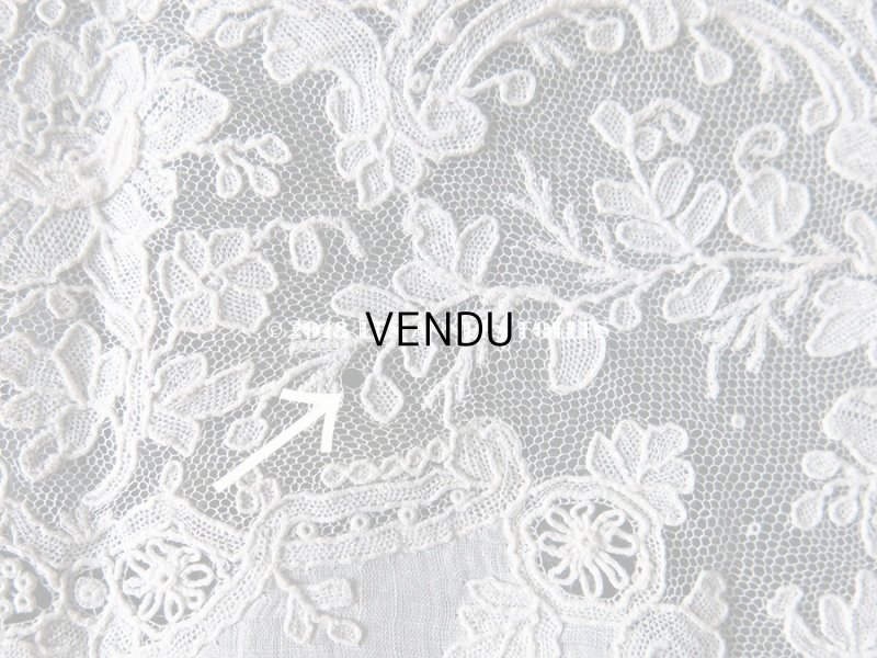 画像10: アンティーク ポワンドガーズのレース ポワンドローズ 結婚式のハンカチ 『ポワン・ド・ガーズ』