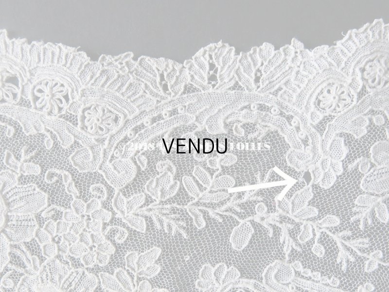 画像7: アンティーク ポワンドガーズのレース ポワンドローズ 結婚式のハンカチ 『ポワン・ド・ガーズ』