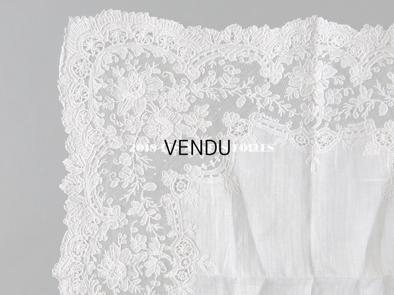 画像5: アンティーク ポワンドガーズのレース ポワンドローズ 結婚式のハンカチ 『ポワン・ド・ガーズ』