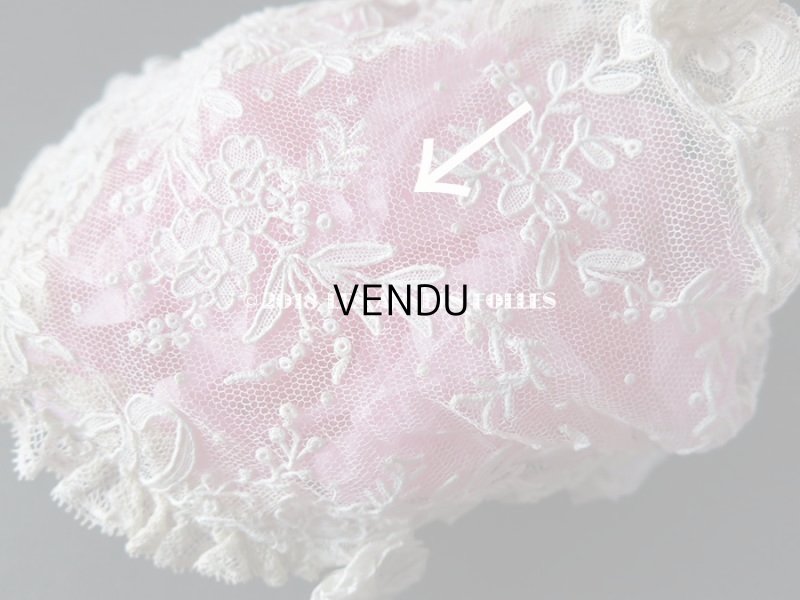 画像9: 19世紀末 アンティーク  ドール用 ポワンドローズのボネ ニードルレース 『ポワン・ド・ガーズ』『ポワン・ド・ローズ』