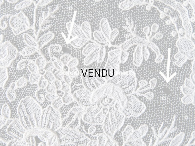 画像15: アンティーク ポワンドガーズのレース ポワンドローズ 結婚式のハンカチ 『ポワン・ド・ガーズ』