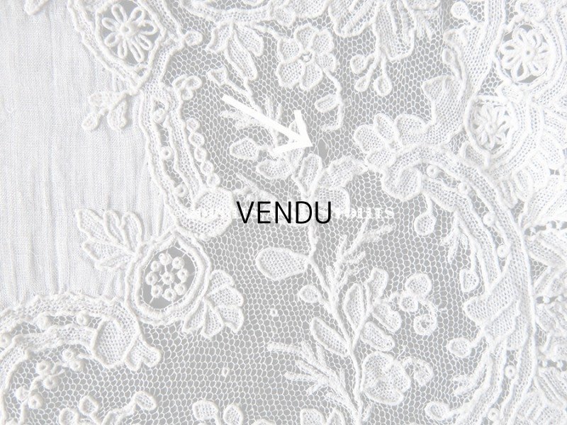 画像18: アンティーク ポワンドガーズのレース ポワンドローズ 結婚式のハンカチ 『ポワン・ド・ガーズ』