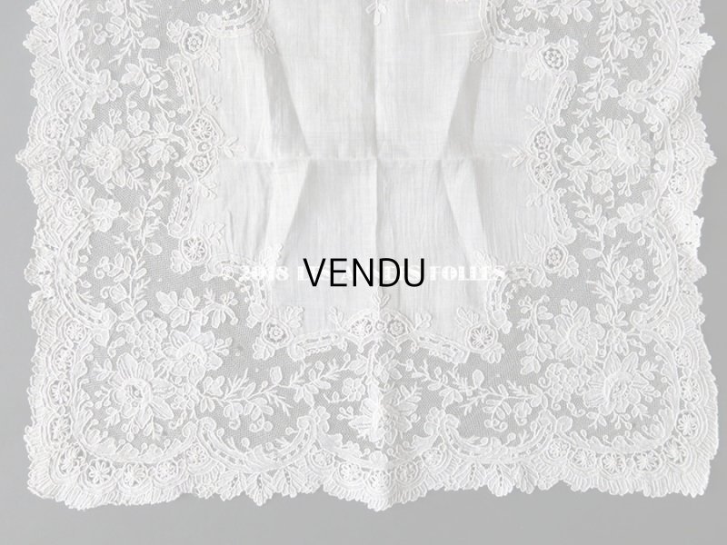 画像4: アンティーク ポワンドガーズのレース ポワンドローズ 結婚式のハンカチ 『ポワン・ド・ガーズ』