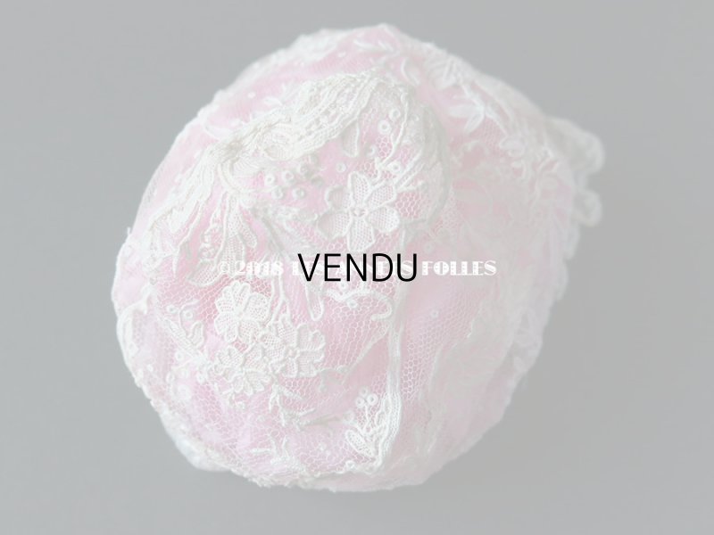 画像7: 19世紀末 アンティーク  ドール用 ポワンドローズのボネ ニードルレース 『ポワン・ド・ガーズ』『ポワン・ド・ローズ』