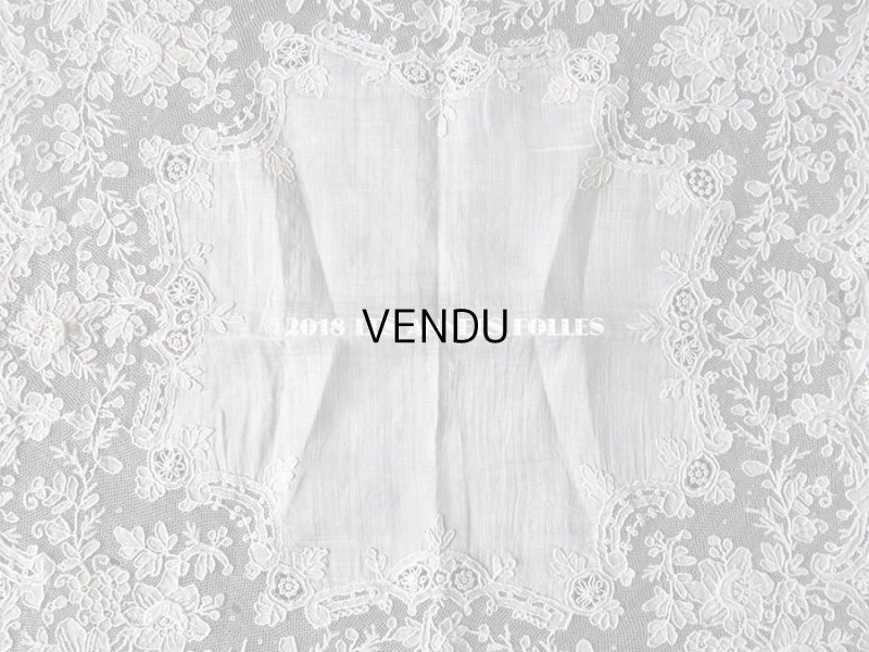 画像19: アンティーク ポワンドガーズのレース ポワンドローズ 結婚式のハンカチ 『ポワン・ド・ガーズ』