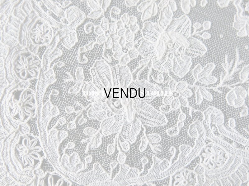 画像20: アンティーク ポワンドガーズのレース ポワンドローズ 結婚式のハンカチ 『ポワン・ド・ガーズ』