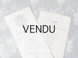 アンティーク メニューカード MENU 2枚セット