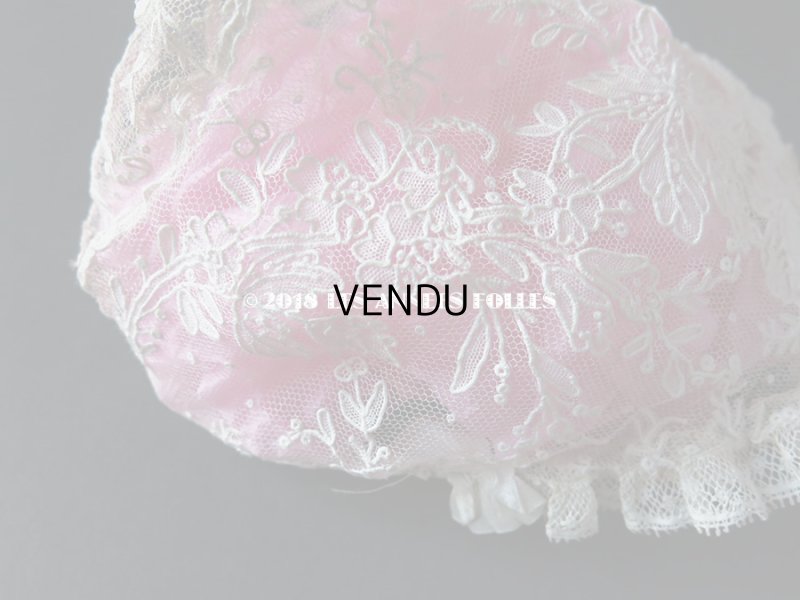画像8: 19世紀末 アンティーク  ドール用 ポワンドローズのボネ ニードルレース 『ポワン・ド・ガーズ』『ポワン・ド・ローズ』