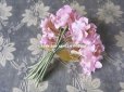 画像3: 1930年代 アンティーク ライラックピンクの花のコサージュ ラベル付 デッドストック (3)