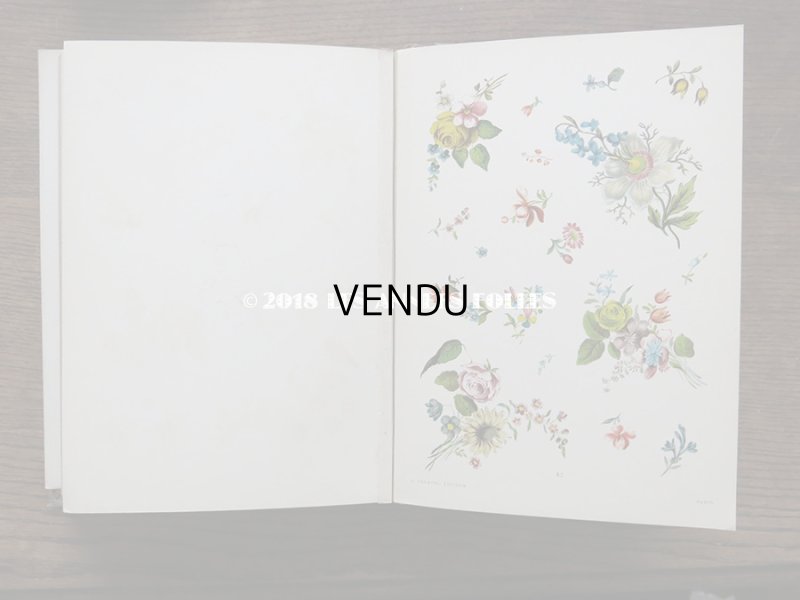 画像19: 19世紀　アンティーク 本 セラミック用 図案集 ロココ調の花模様 ルイ15世スタイル