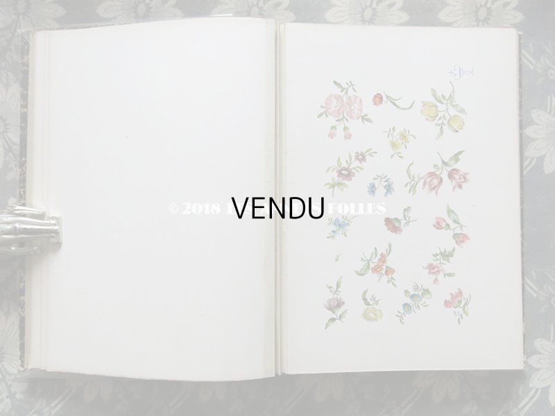 画像7: 19世紀　アンティーク 本 セラミック用 図案集 ロココ調の花模様 ルイ15世スタイル