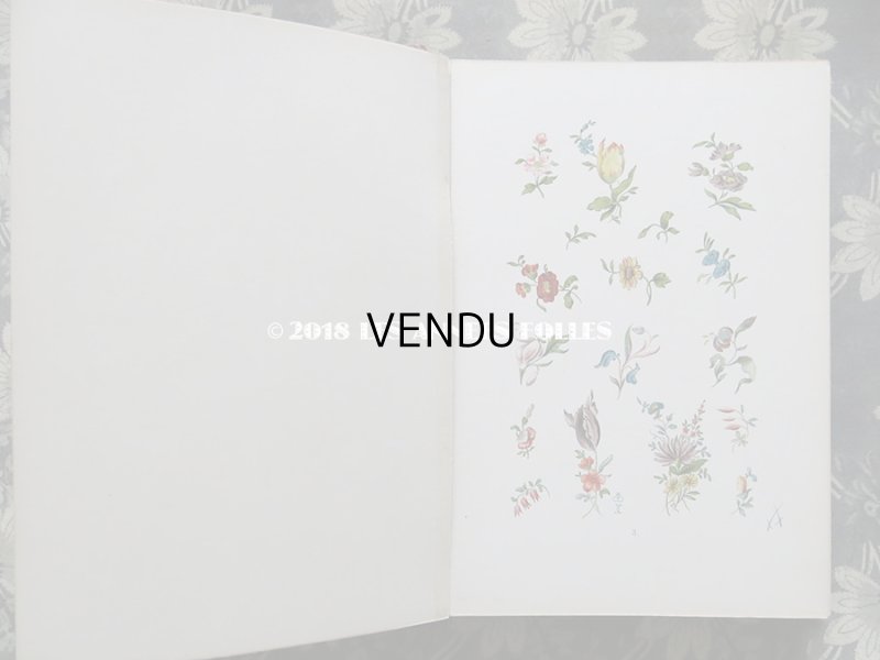 画像6: 19世紀　アンティーク 本 セラミック用 図案集 ロココ調の花模様 ルイ15世スタイル