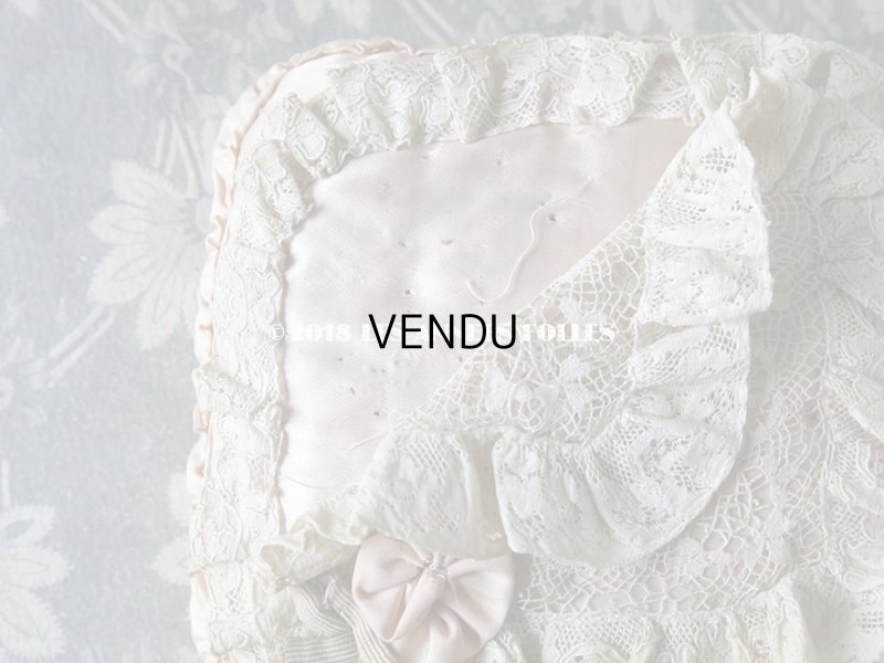 画像8: 1900年代 アンティーク レースのピンクッション