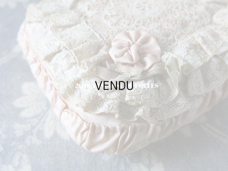 画像5: 1900年代 アンティーク レースのピンクッション