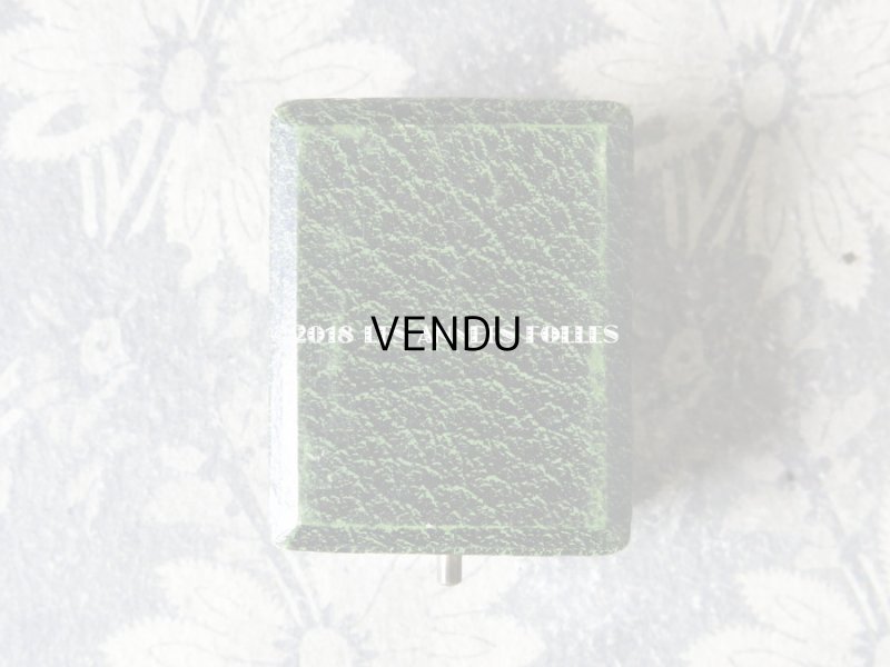 画像4: アンティーク ジュエリーボックス 金彩入り グリーン