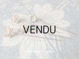 1900年代 アンティーク 蝶や花のエパングル ゴールド 