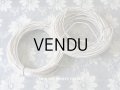 19世紀末 アンティーク 帽子用（ボネ用) ワイヤー シルク糸 オフホワイト 25〜30m
