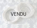 19世紀末 アンティーク 帽子用（ボネ用) ワイヤー シルク糸 オフホワイト 25〜30m