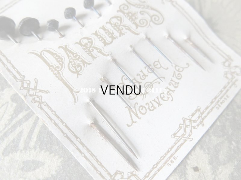 画像8: 19世紀末 アンティーク フレンチジェットのエパングル PARURES HAUTE NOUVEAUTE