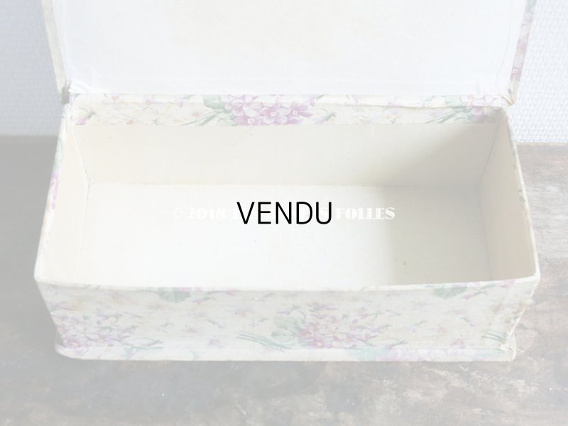 画像4: 1900年代 アンティーク 菫のブーケ　カルトナージュボックス