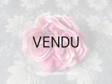 アンティーク ピンクの薔薇のコサージュ 