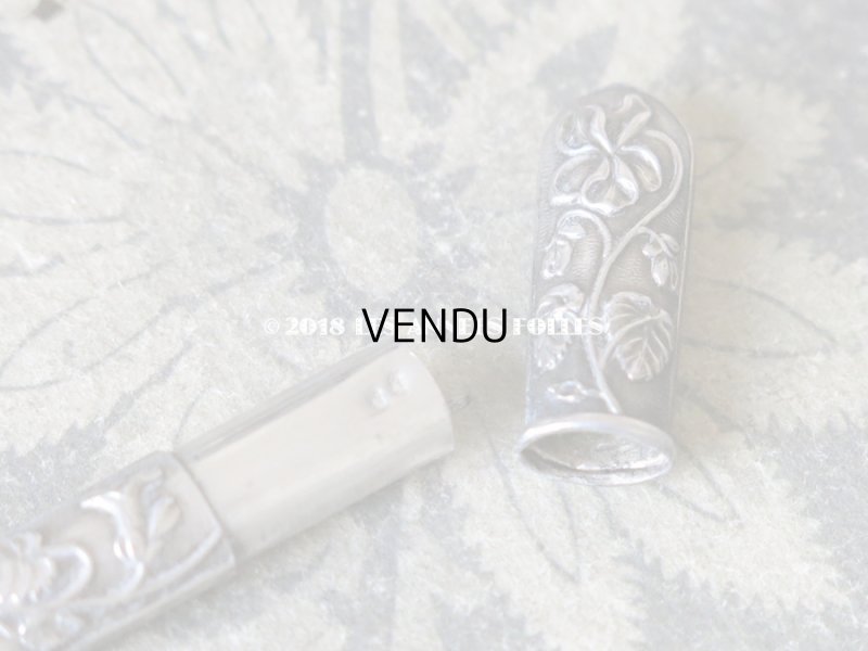 画像6: 1900年代 アンティーク シルバー製 菫のソーイングセット 裁縫道具