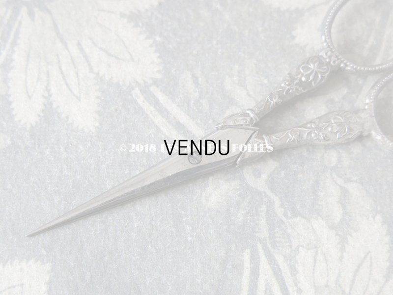 画像15: 1900年代 アンティーク シルバー製 菫のソーイングセット 裁縫道具