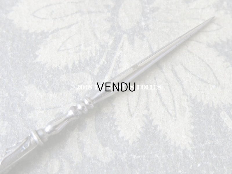 画像9: 1900年代 アンティーク シルバー製 菫のソーイングセット 裁縫道具