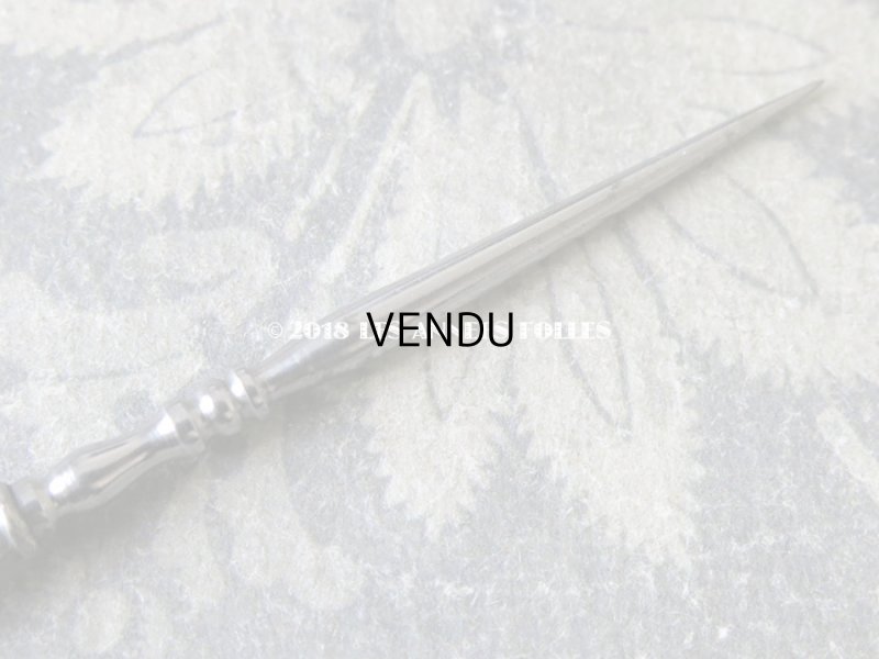 画像10: 1900年代 アンティーク シルバー製 菫のソーイングセット 裁縫道具