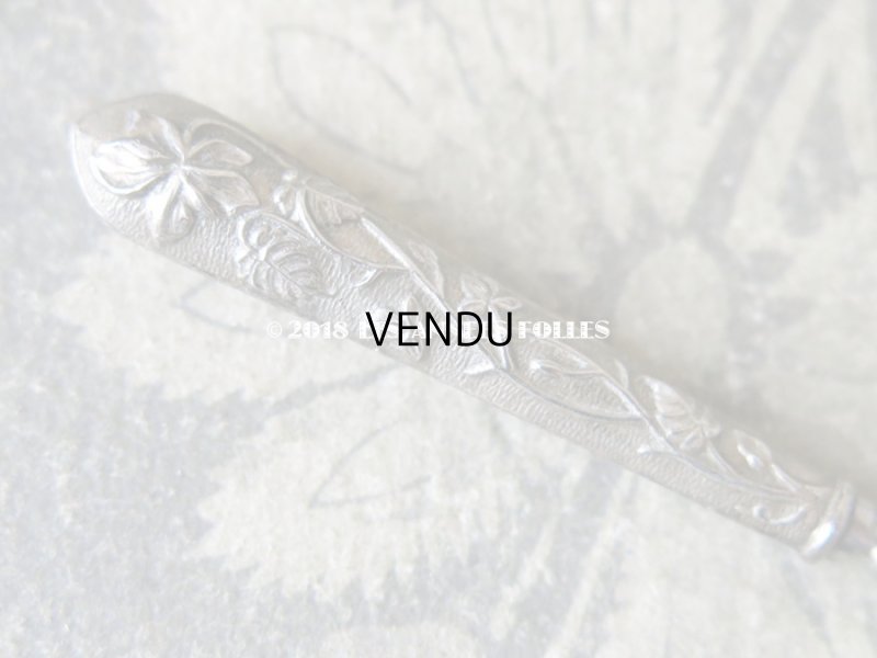 画像8: 1900年代 アンティーク シルバー製 菫のソーイングセット 裁縫道具