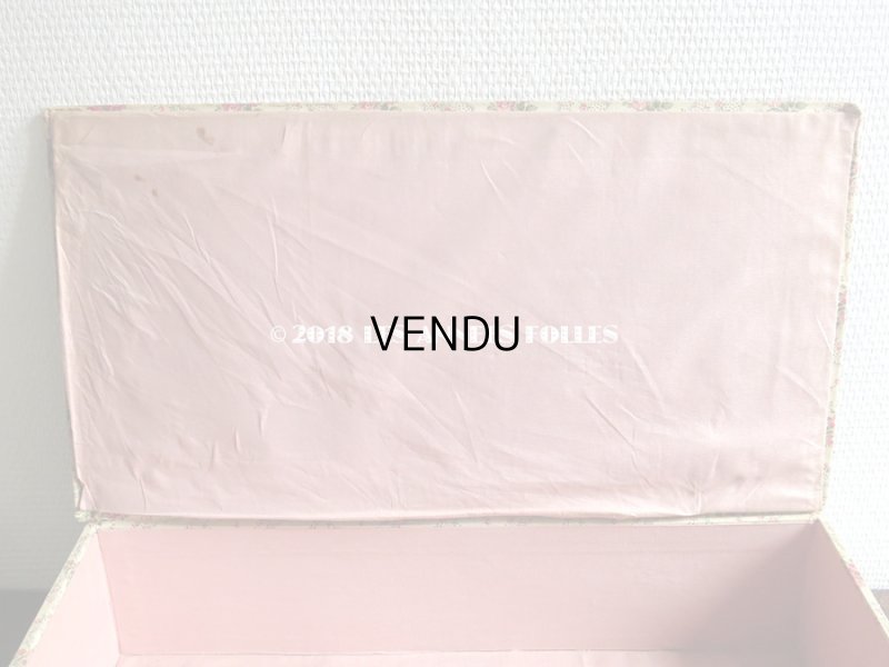 画像8: 1900年代 アンティーク 薔薇模様　大きなカルトナージュボックス 48×26×11.2cm