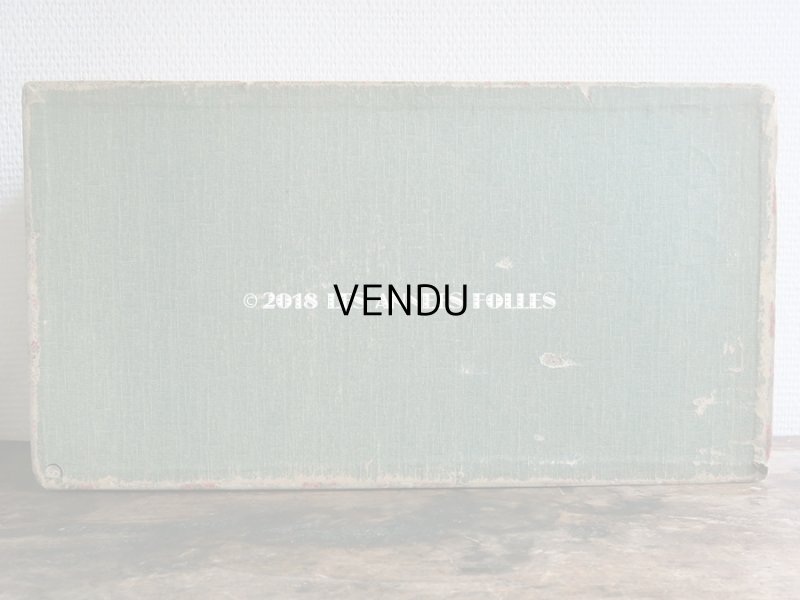 画像7: 1900年代 アンティーク 薔薇模様　大きなカルトナージュボックス 48×26×11.2cm