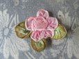 画像4: 1900年代 アンティーク ロココ調  シルク製 薔薇のモチーフのセット (4)