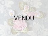 1900年代 アンティーク ロココ調  シルク製 薔薇のモチーフのセット