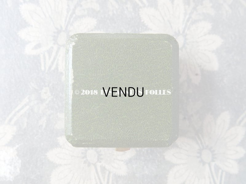 画像3: アンティーク ジュエリーボックス 金彩入り グリーン