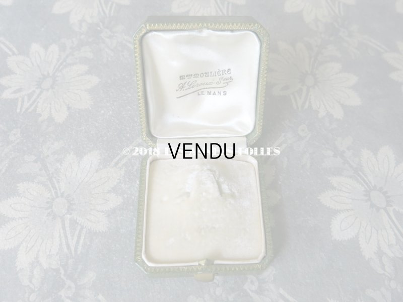 画像6: アンティーク ジュエリーボックス 金彩入り グリーン