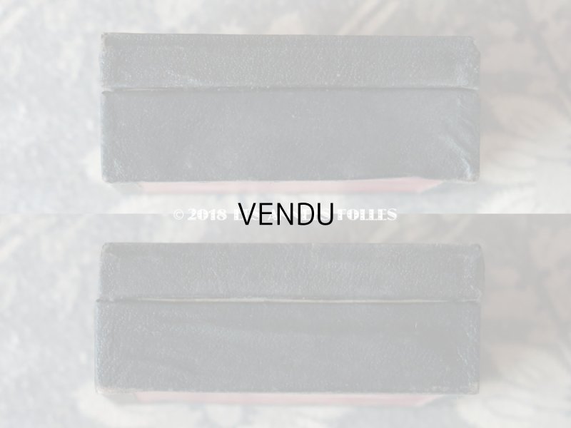 画像4: 19世紀 アンティーク 硝子の蓋の紙箱 ラベル付 ビーズ&ラインストーン