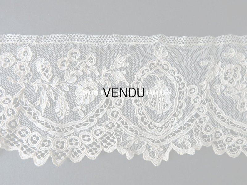 画像5: 19世紀末 アンティーク ニードルレース ポワンドガーズ  【ポワン・ド・ガーズ】  66cm
