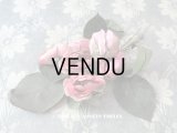1900年代 アンティーク ピンクの薔薇のブーケのコサージュ 