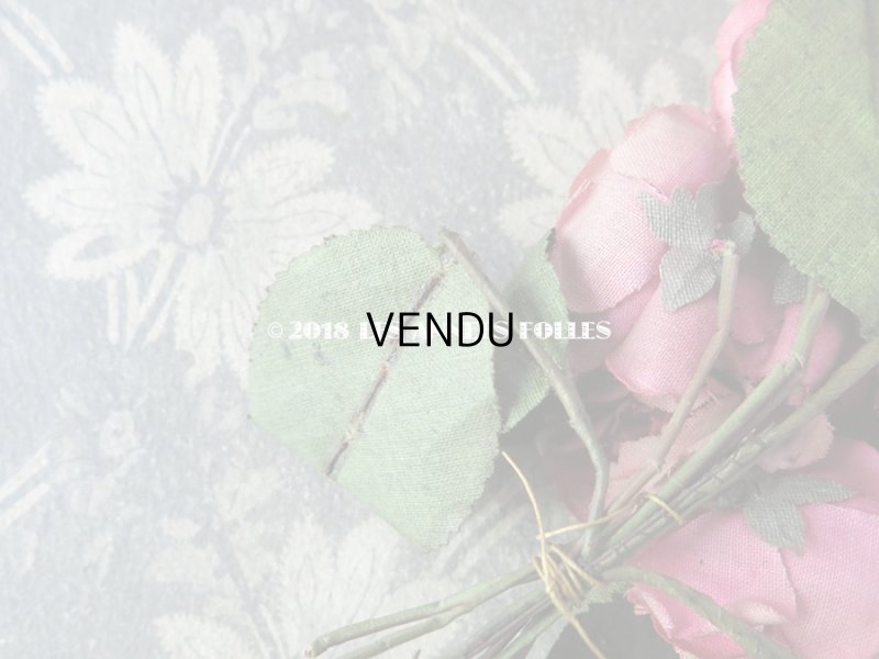 画像7: 1900年代 アンティーク ピンクの薔薇のブーケのコサージュ 